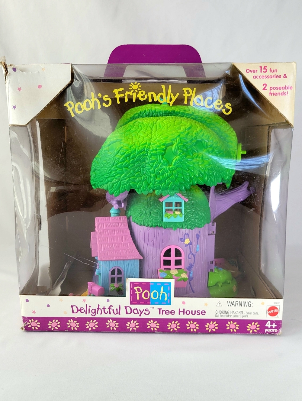 Disney Winnie The Pooh Delightful Days Tree House Vintage 1999 w/ Figures & Box
